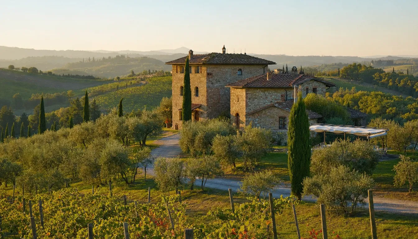 Il casale tra vigne e ulivi