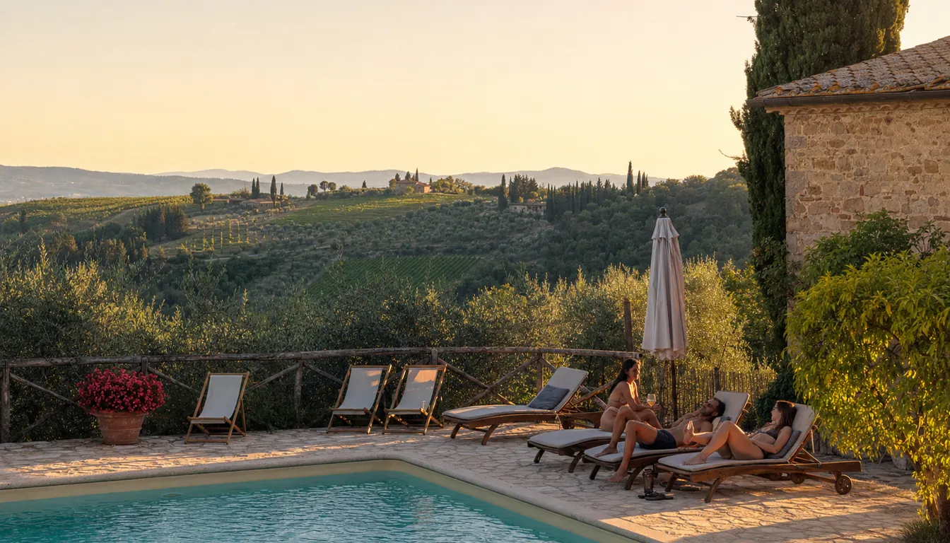 La piscina che guarda le vigne